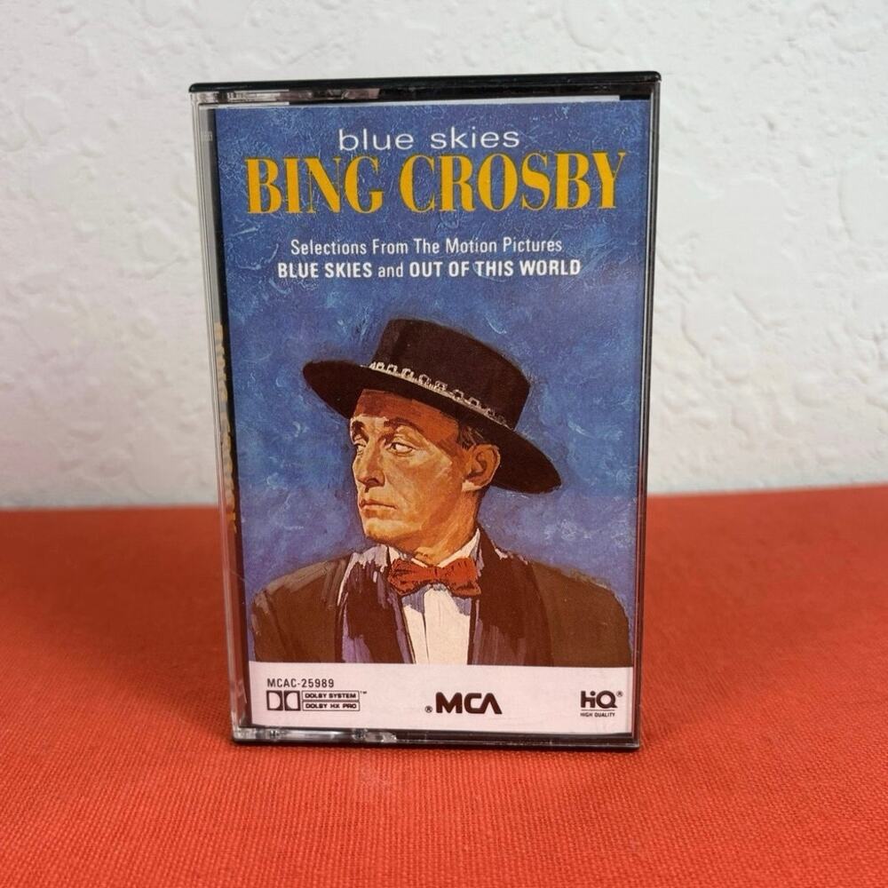 Preloved Music Cassette Tape- Bing Crosby Blue Skies- Out of this World- 1989
